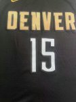 NBA 15 Jokic Nuggets 23-24 Maillot noir or brodé